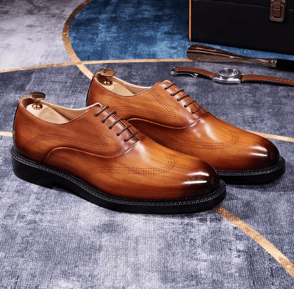 Oxford leather shoe